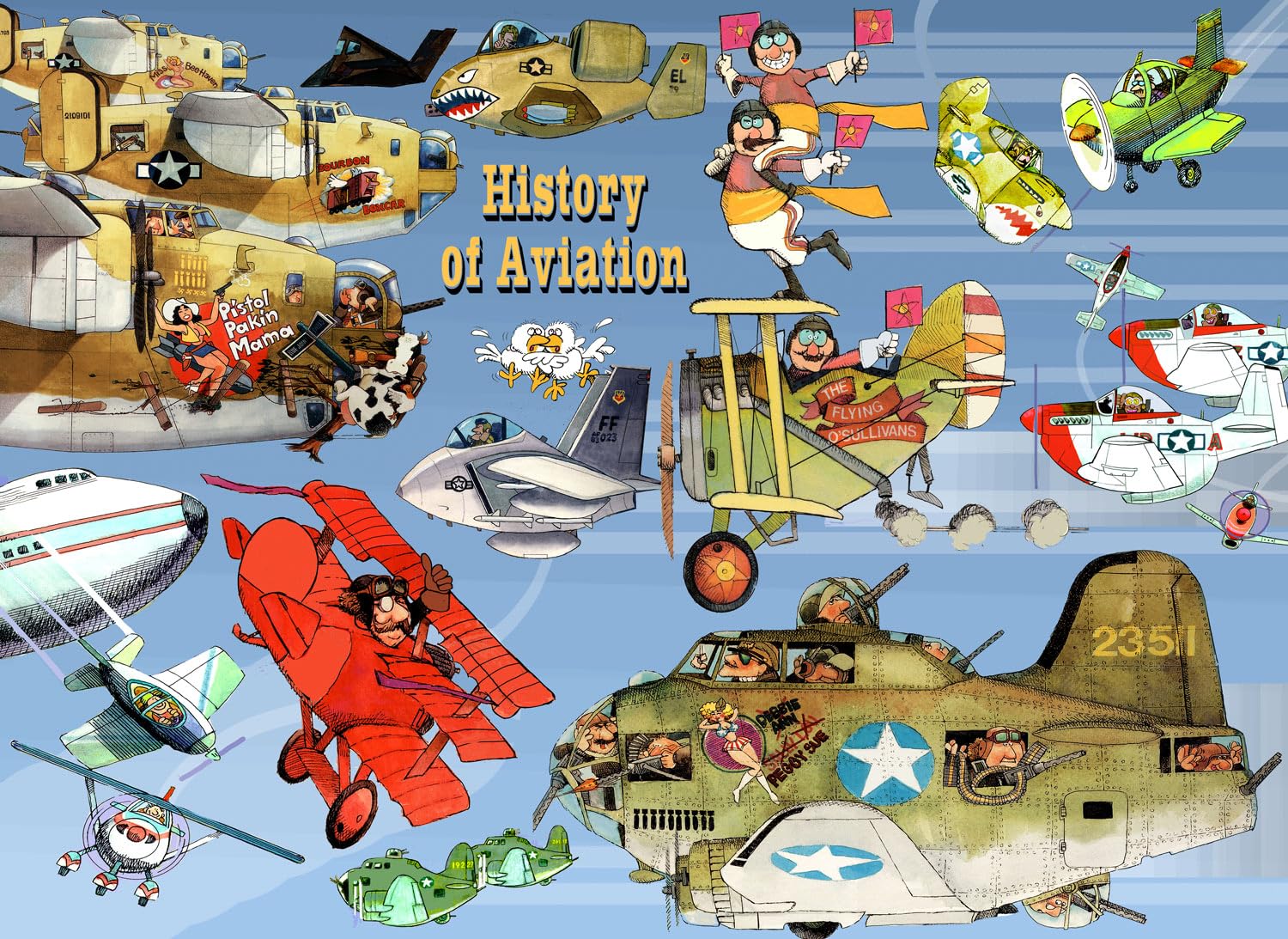 1000 Piece Airplane Jigsaw Puzzle - Aviation Puzzle - History of Aviation Jigsaw Puzzles - Fun Jigsaw Puzzles for Kids and Adults - Image 3