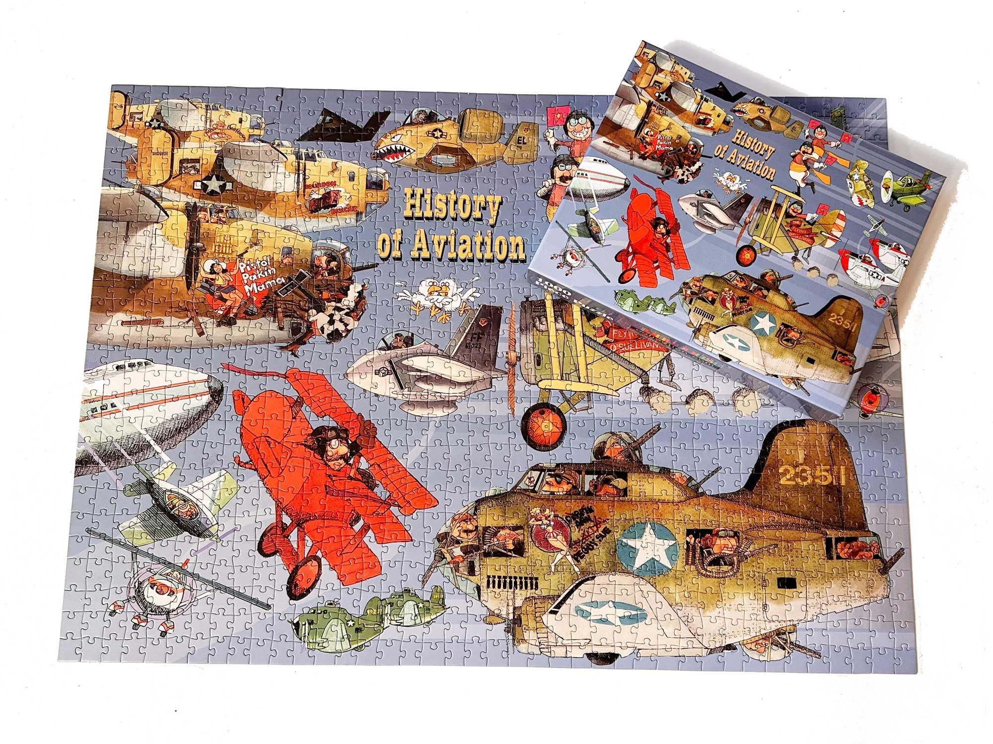 1000 Piece Airplane Jigsaw Puzzle - Aviation Puzzle - History of Aviation Jigsaw Puzzles - Fun Jigsaw Puzzles for Kids and Adults - Image 4