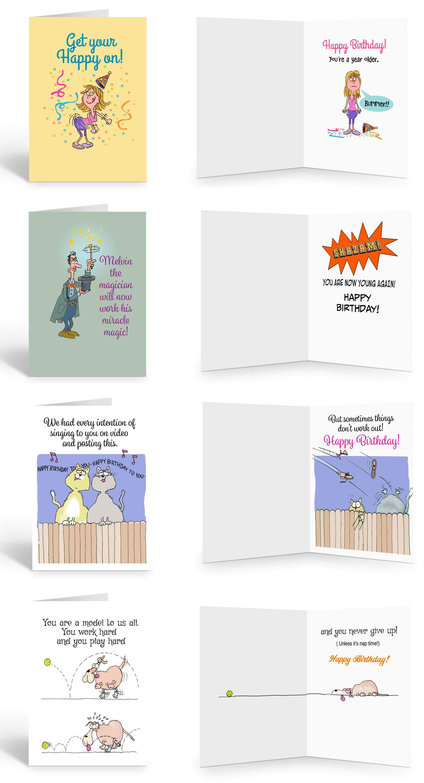 Stonehouse Collection Funny Assorted Birthday Cards & Assorted Notepads - USA Made- 25 Birthday Cards & 8 Notepads - Image 6