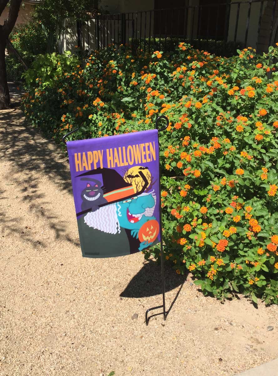 Halloween Garden Flag - Happy Halloween 12.5" x 18" - Double Sided Flag - Image 5