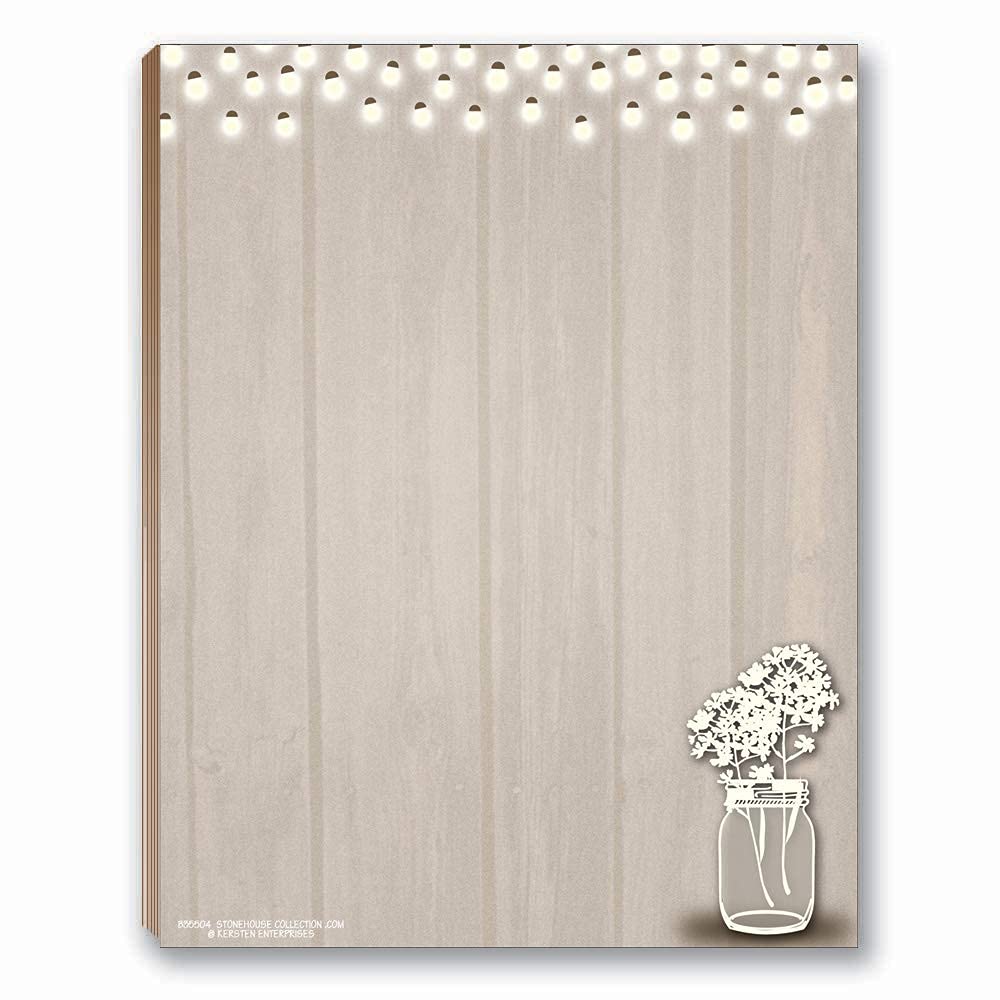 Stonehouse Collection Rustic Assorted Stationery and Notepads - 4 Notepads - 2 Packs of 60 Sheet Stationery - Image 7