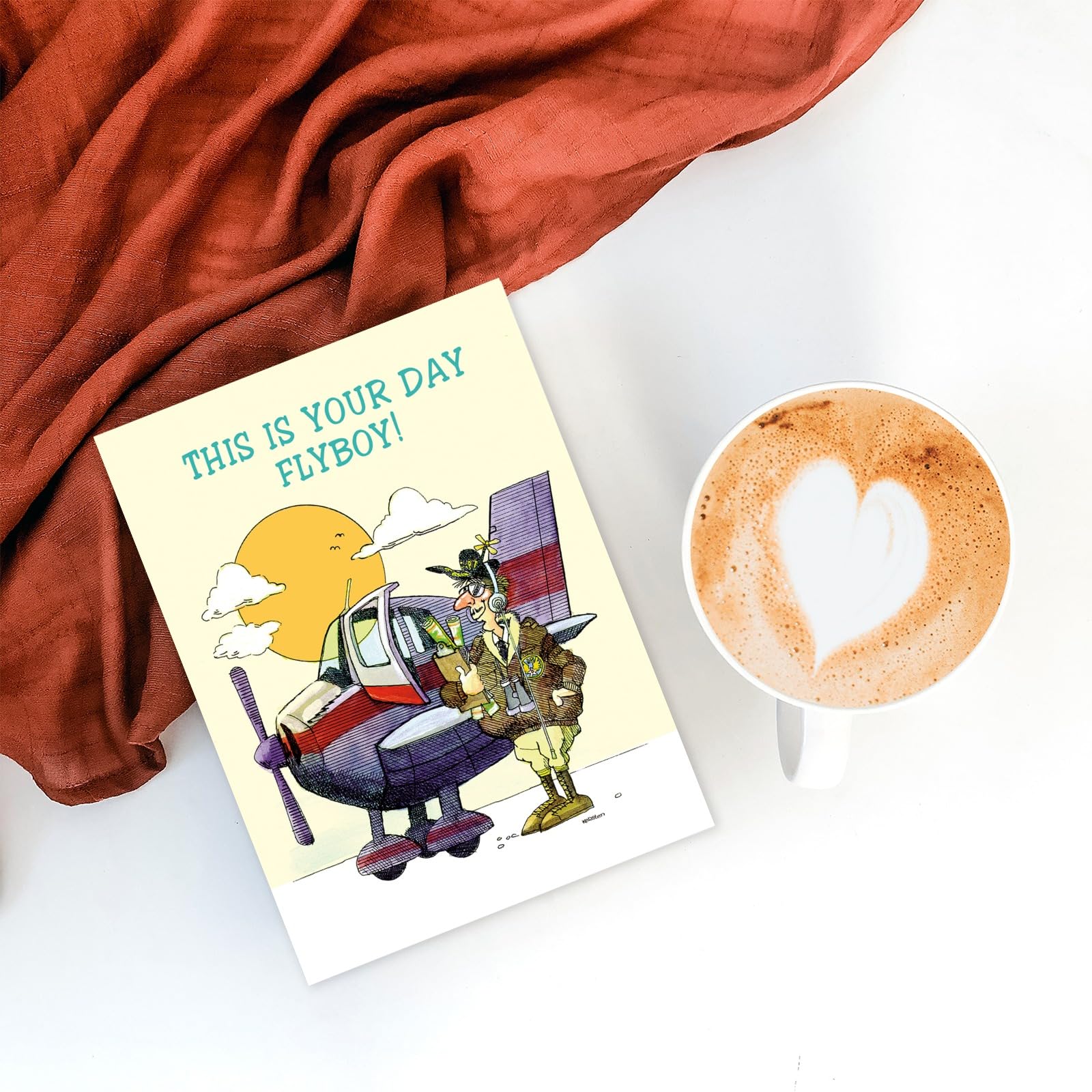 Stonehouse Collection - Airplane Birthday Cards - Pilot Birthday Card - Airline - Single Birthday Card(Flyboy) - Image 4