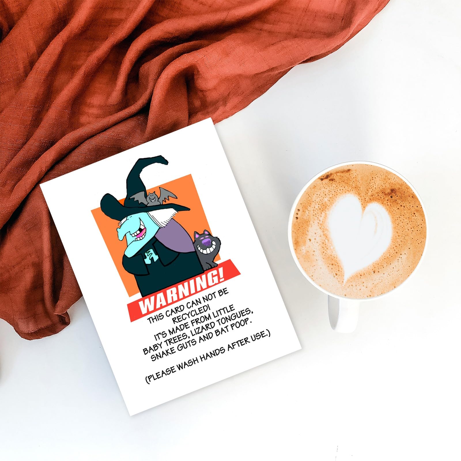 Stonehouse Collection | Halloween Card with Witch Design | Funny Witch Halloweend Cards (Witch Warning) - Image 3