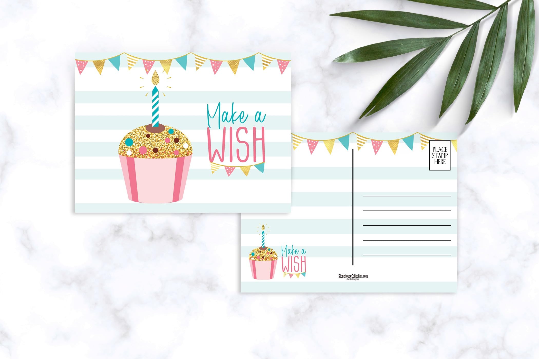 Stonehouse Collection | Birthday Postcards | Assorted Cake, Candles and Gift Postcards | Happy Birthday | 36 Count (Assorted) - Image 4