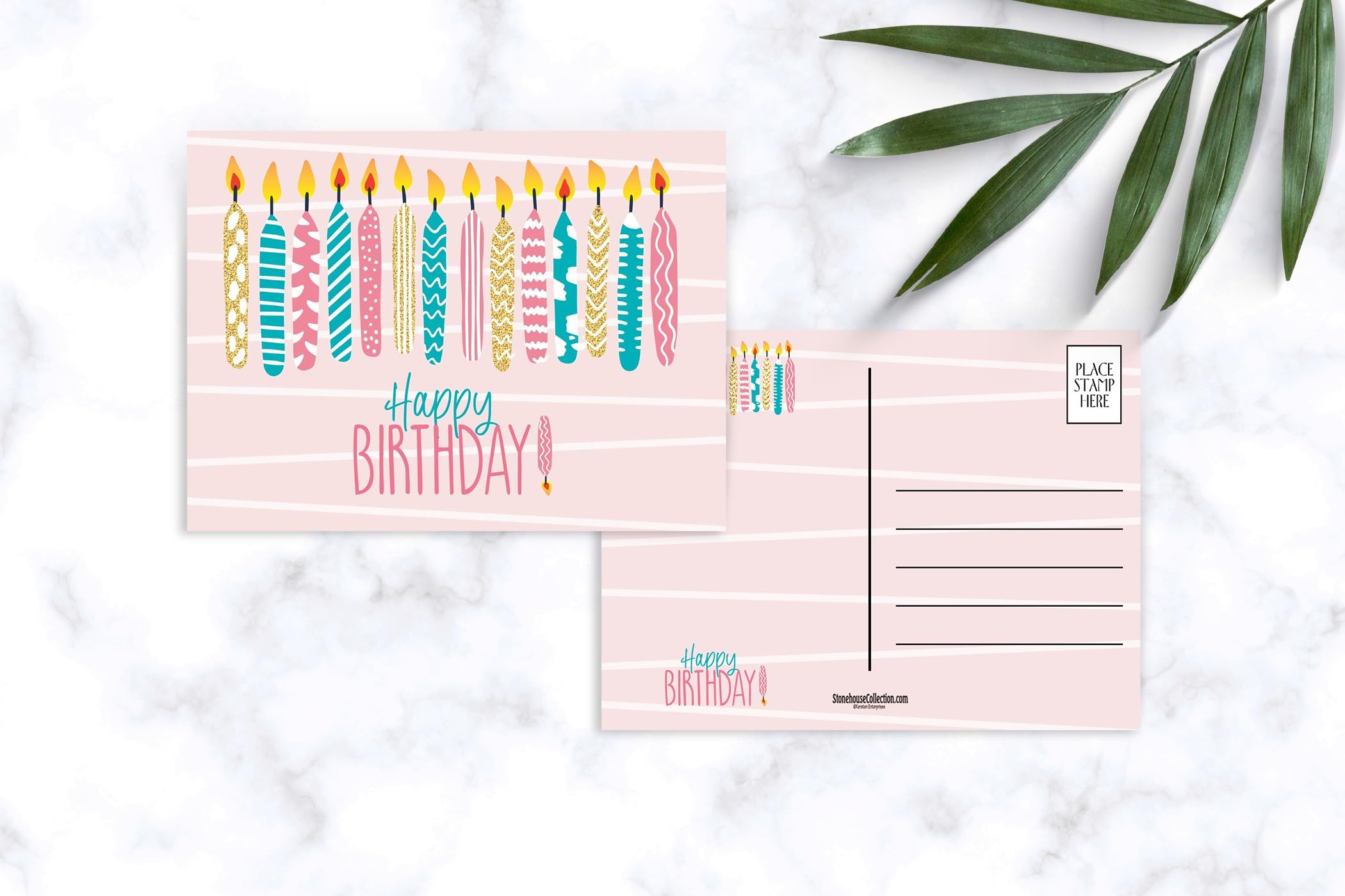 Stonehouse Collection | Birthday Postcards | Assorted Cake, Candles and Gift Postcards | Happy Birthday | 36 Count (Assorted) - Image 5