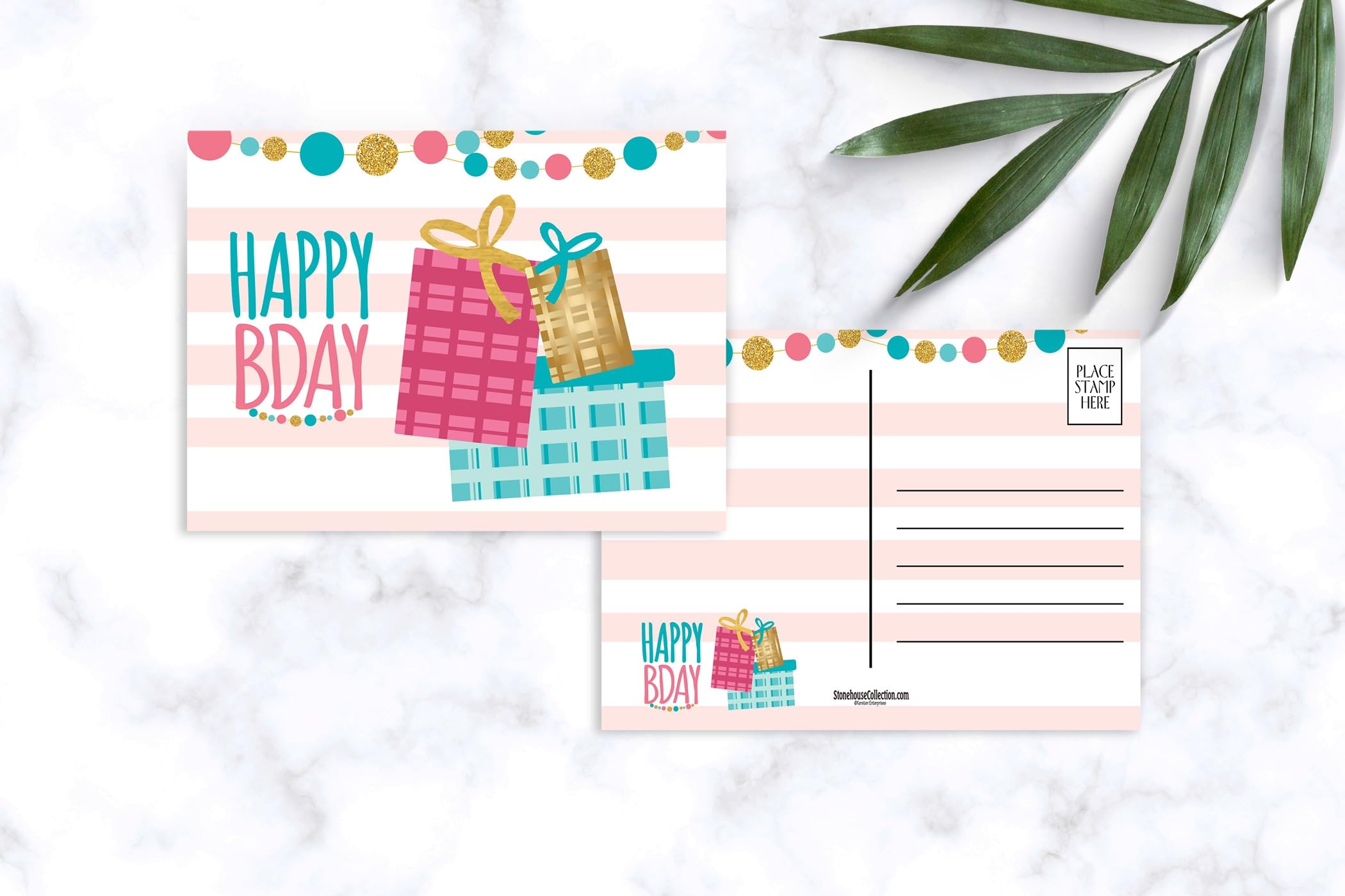 Stonehouse Collection | Birthday Postcards | Assorted Cake, Candles and Gift Postcards | Happy Birthday | 36 Count (Assorted) - Image 6