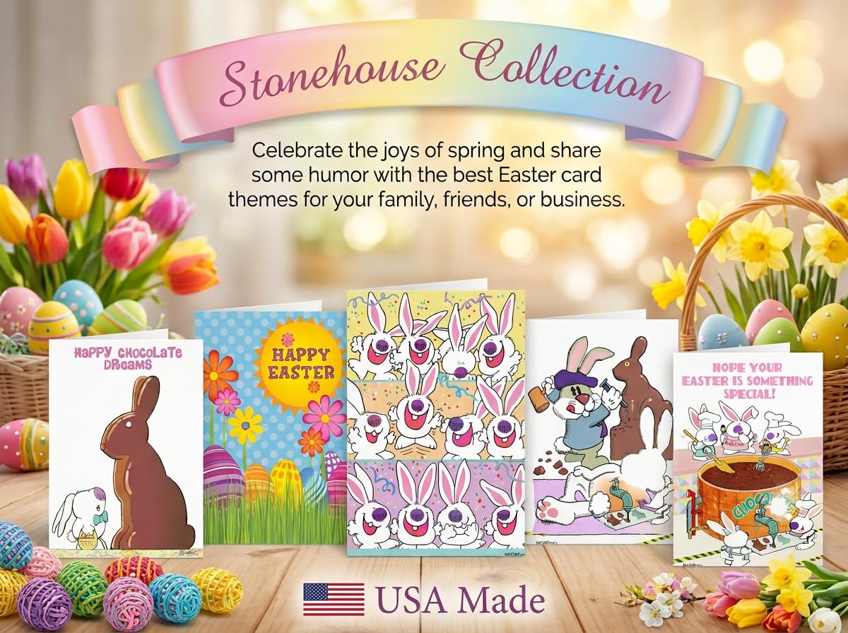 Stonehouse Collection Easter Stationery - 8.5 x 11-60 Easter Letterhead Sheets - Easter Paper - Image 4
