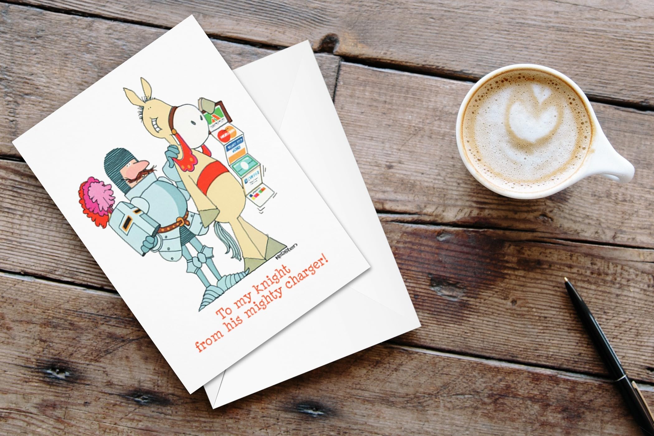 Stonehouse Collection | Funny Father's Day Card – Money Humor, To My Knight from His Mighty Charger (My Knight) - Image 3