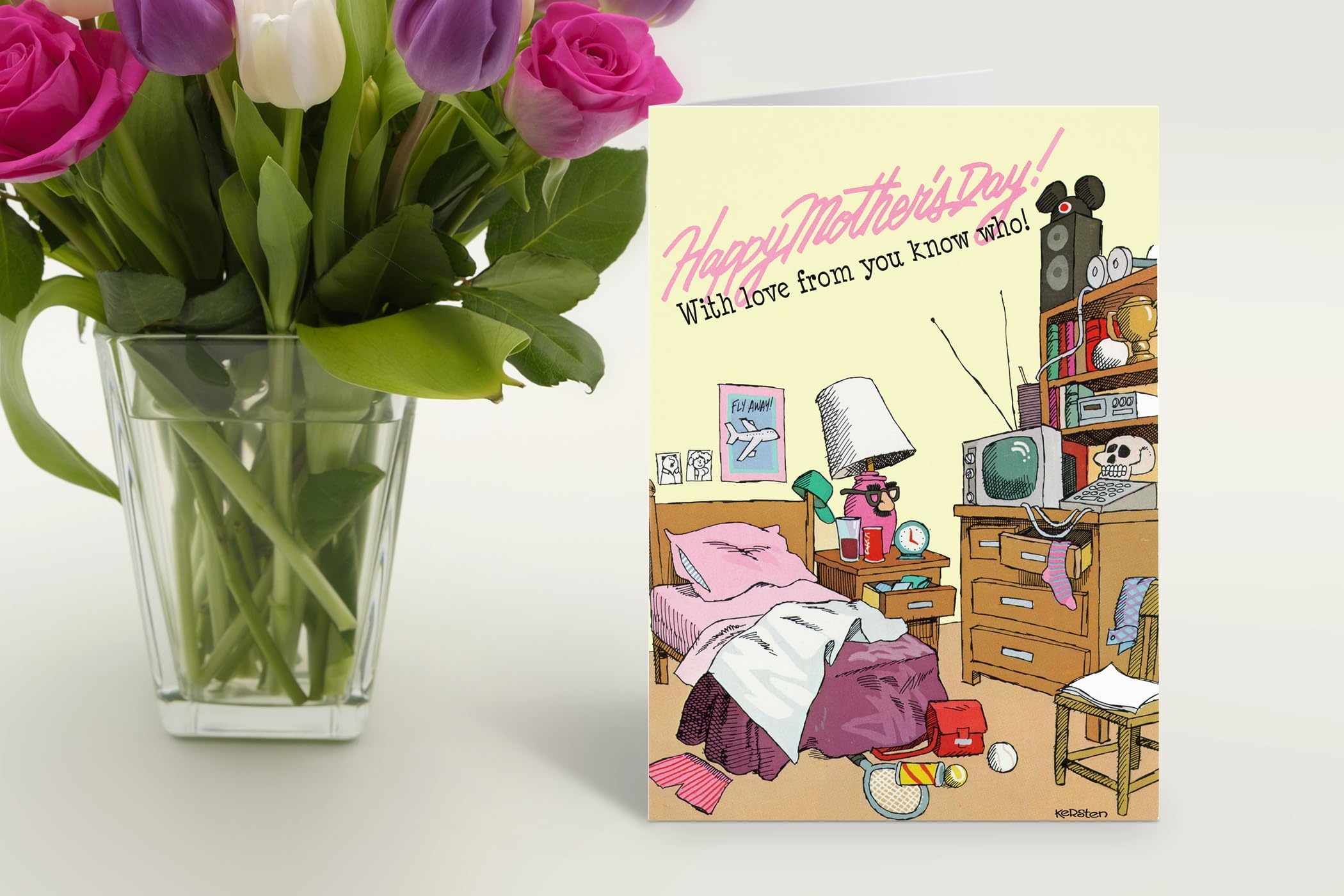 Stonehouse Collection Funny Mother's Day Greeting Card | Messy Room Humor for Mom | 5 x 7 inches, Single Card - Image 4