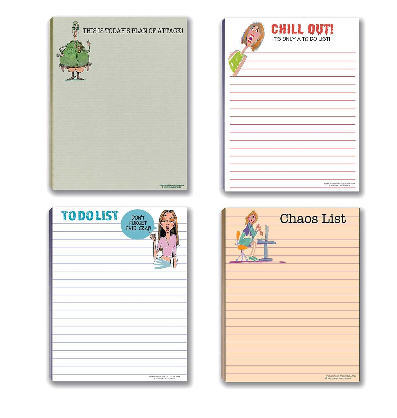 Stonehouse Collection Funny Notepad Assortement - To Do List Notepads - Great Small Gift Set - Image 3