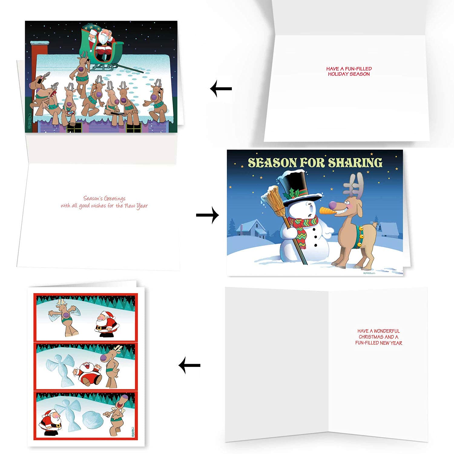 Stonehouse Collection Funny Notepads & Funny Christmas Greeting Cards - Image 3