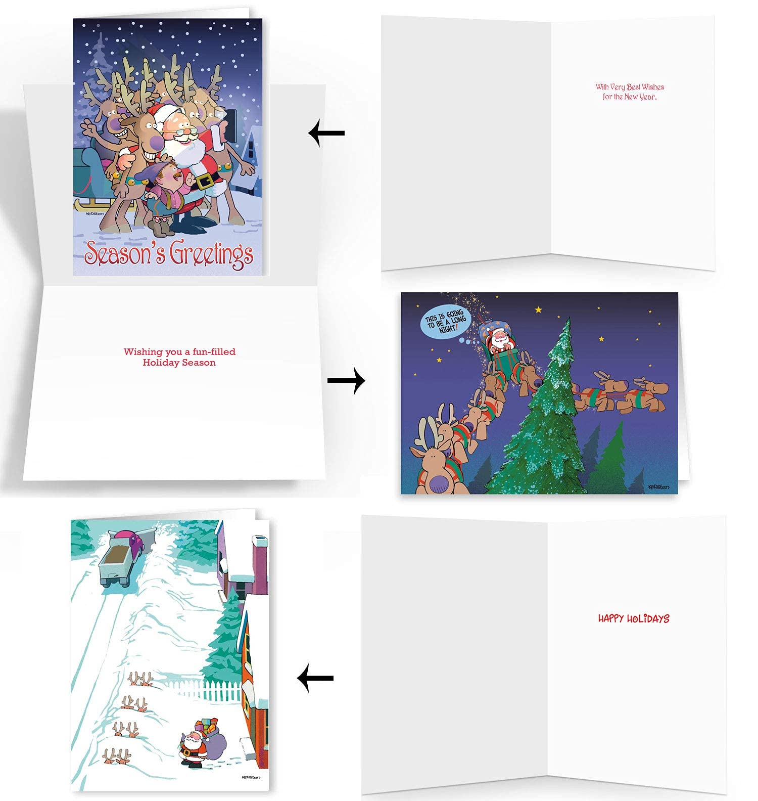 Stonehouse Collection Funny Notepads & Funny Christmas Greeting Cards - Image 4