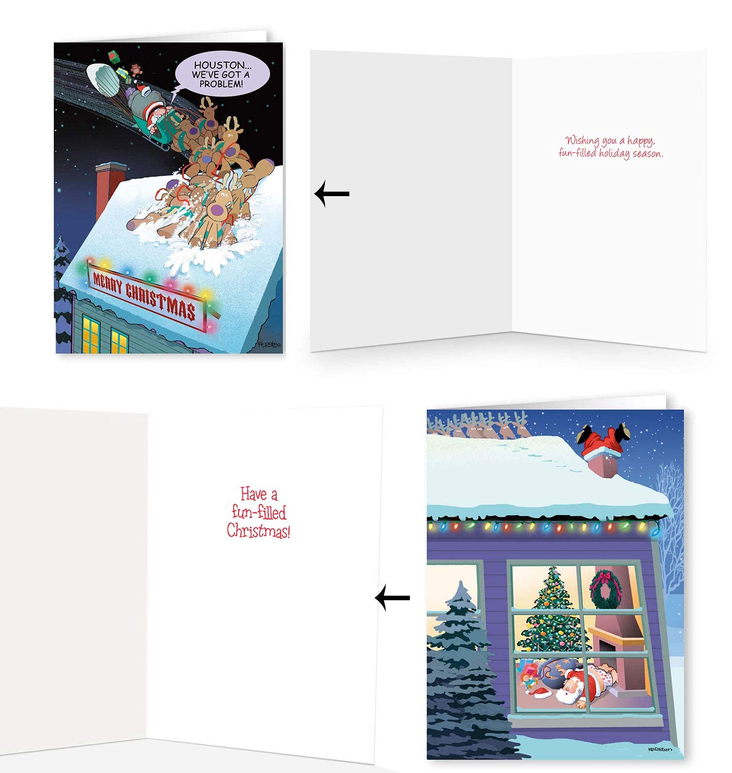 Stonehouse Collection Funny Notepads & Funny Christmas Greeting Cards - Image 5