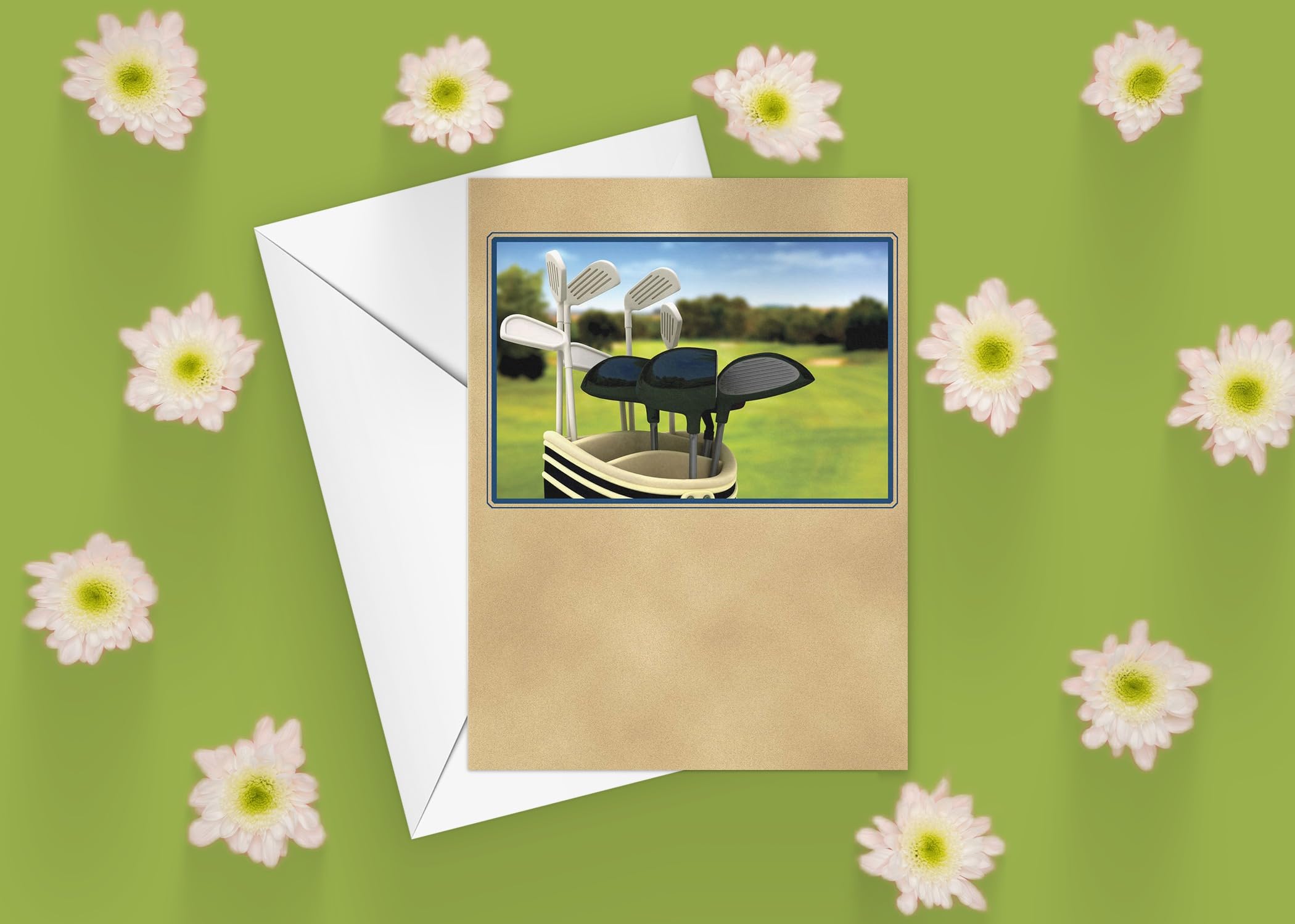Stonehouse Collection, Golf Note Card Set, Golfing Thank You Cards, Blank Cards with Envelopes - Made in the USA - Image 3
