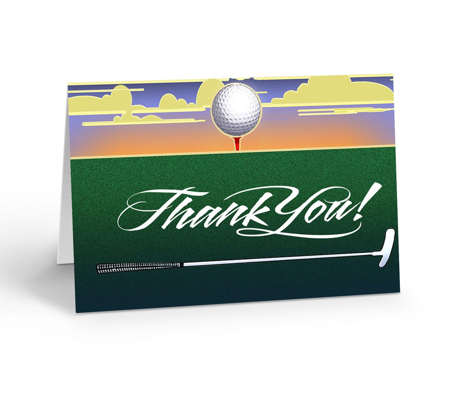 Stonehouse Collection Golf Thank You Cards - 12 Boxed Golf Themed Cards & Envelopes, 3 Fun Designs - Image 5