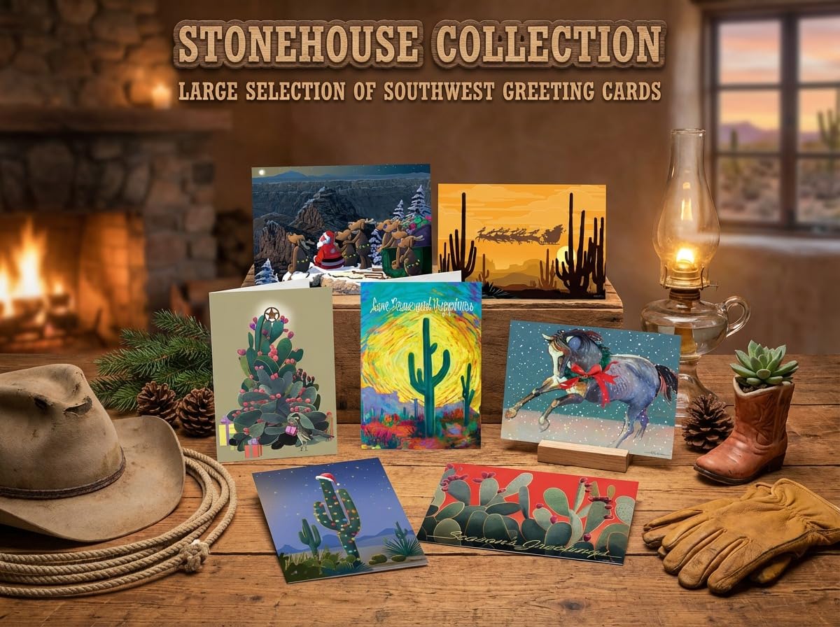 Stonehouse Collection | Arizona Mountain Note Cards - 10 Boxed Cards & Envelopes - Desert Mountain Note Cards (Assorted) - Image 9