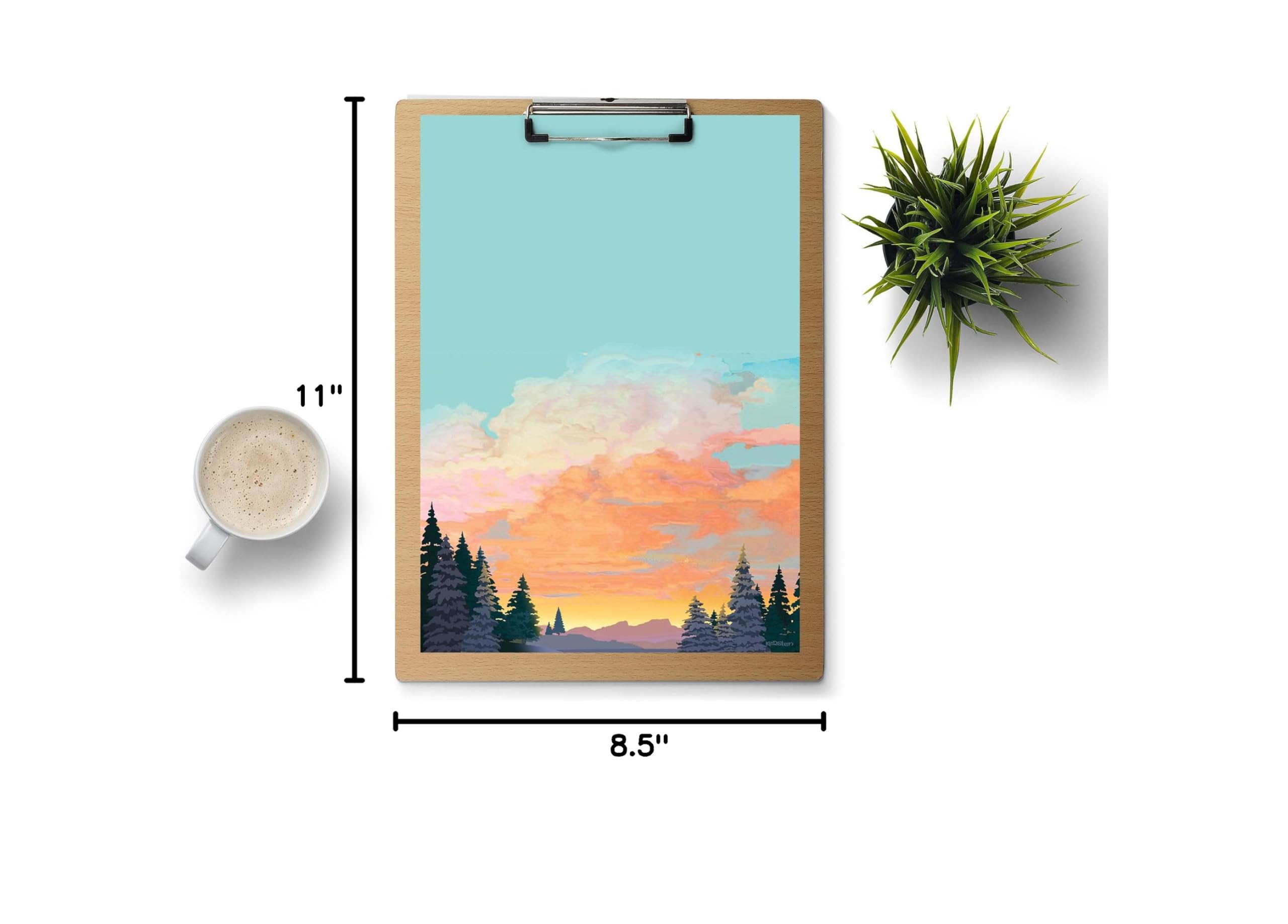 Stonehouse Collection Landscape Stationery - 60 Decorative Writing Paper Sheets - Printed Stationery Paper with Forest and Mountain Design - 8.5 x 11 - Image 4