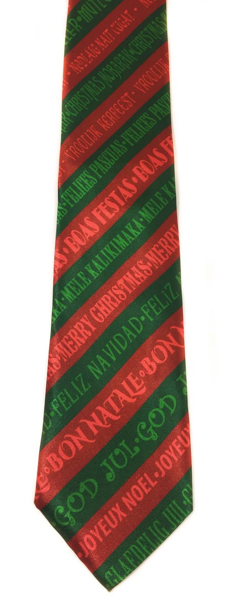 Stonehouse Collection Men's Christmas Tie - Merry Christmas Neckite - Image 3