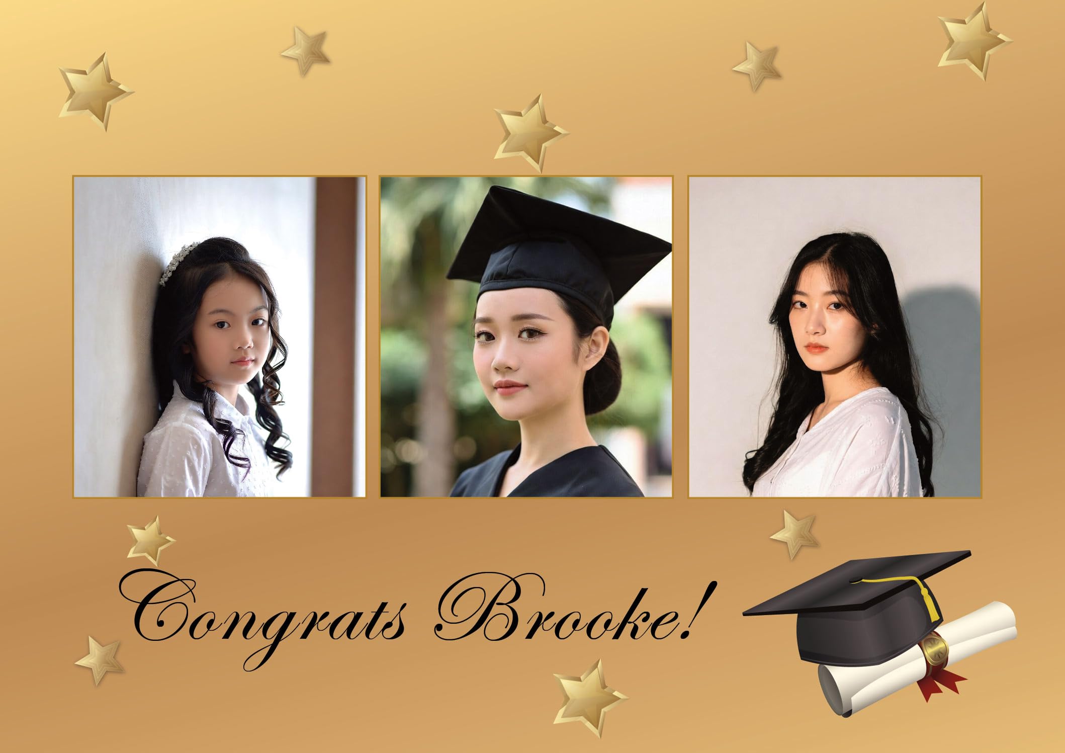 Stonehouse Collection Personalized Graduation Announcement Card – Class of 2026 (5x7) - Custom Photo Cards for Grads - Made in the USA - Image 4