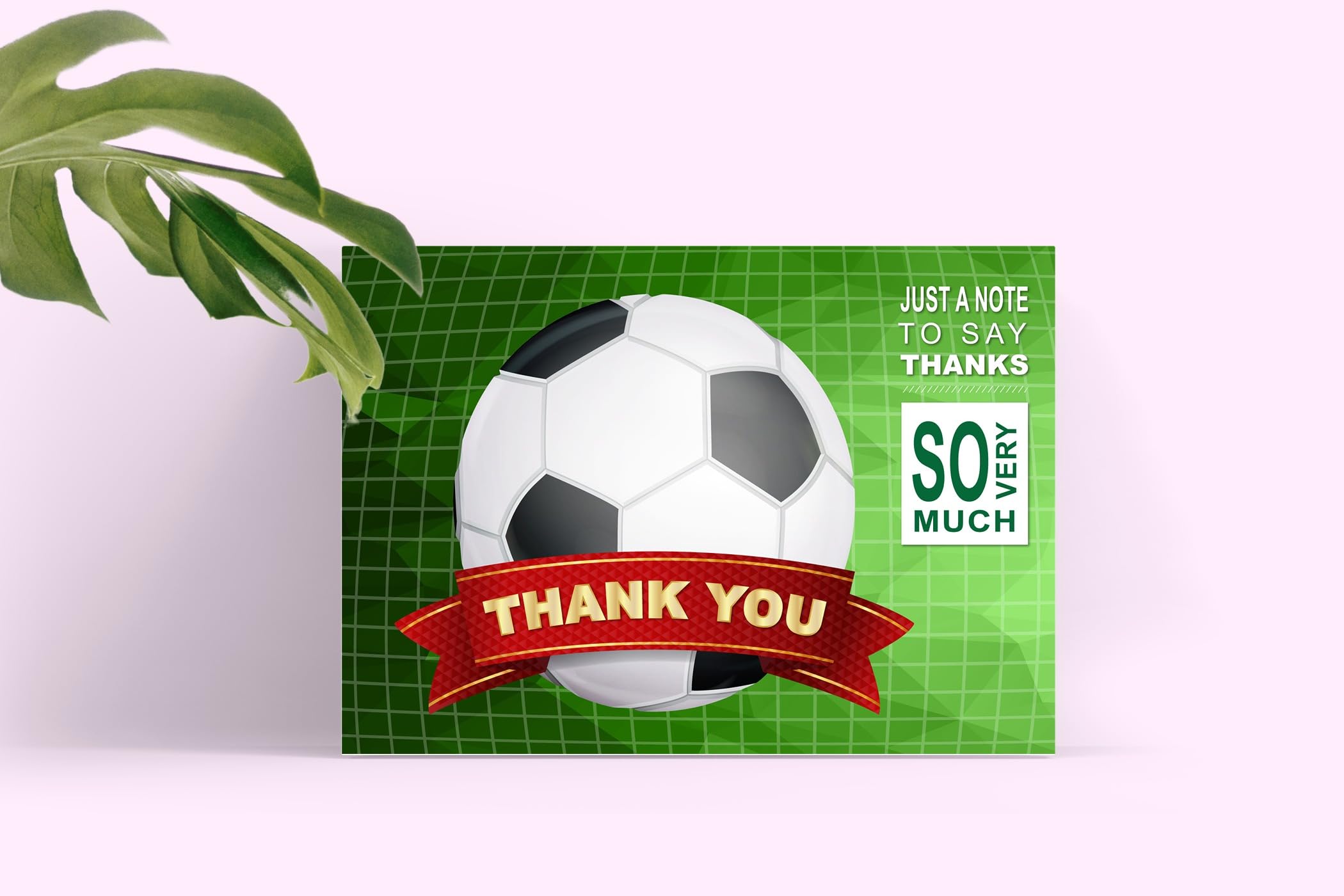 Stonehouse Collection | Soccer Thank You Cards | Appreciation Soccer cards | Parents, Friends, Teammates, |10 Count (Big Soccer Ball) - Image 3