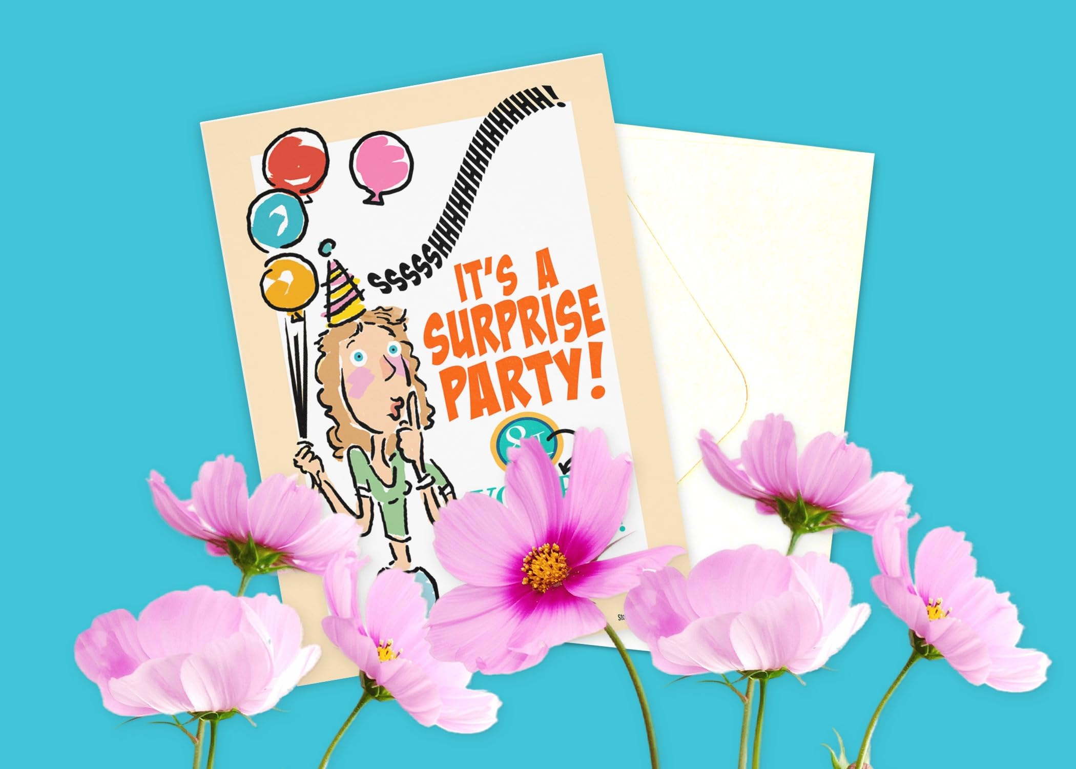 Stonehouse Collection | Surprise Party Invitations -|25 Surprise Birthday Invites with Envelopes | Kids & Adult Surprise Party - Image 3