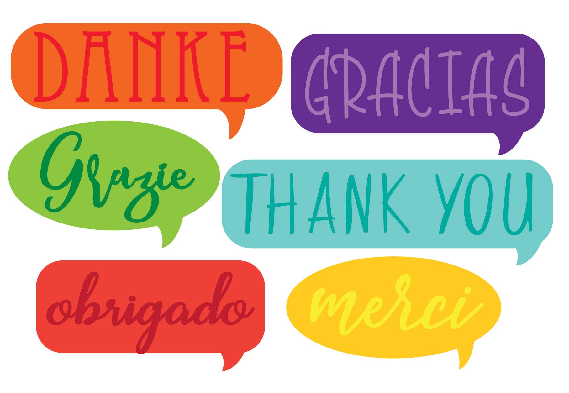 Stonehouse Collection Thank You Different Languages Postcards | 4x6 Thank You Postcards | USA Made | 40 Postcards(Thank You Languages) - Image 3
